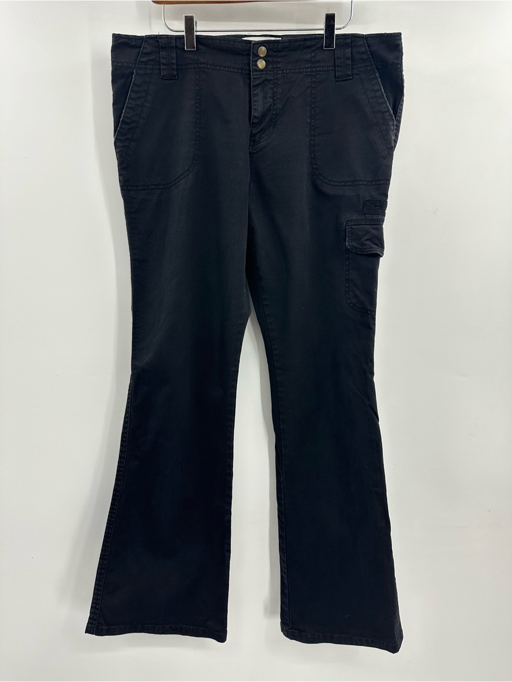 Sanctuary Surplus Black Flare Cargo Jeans Size 32